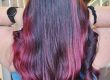 back of a girl with balayage hair